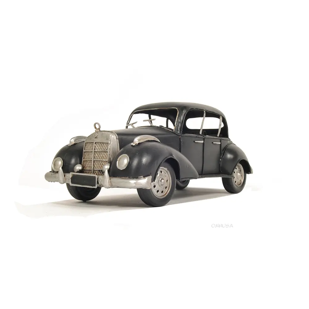 Old Modern Handicrafts - 1937 Plymouth P4 Deluxe Black Metal Model Car