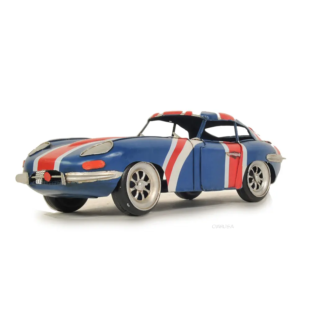 Old Modern Handicrafts - 1961 E-Type Jaguar Model Car Metal Handmade