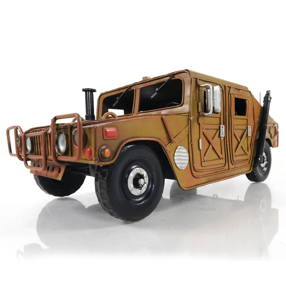 Old Modern Handicrafts - AJ058, Humvee Model Truck Car, 13 x 7.5 x 4.5 Inches - Multicolored