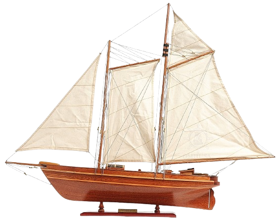 Old Modern Handicrafts - America Cup Racing Yacht Fully Assembled Model