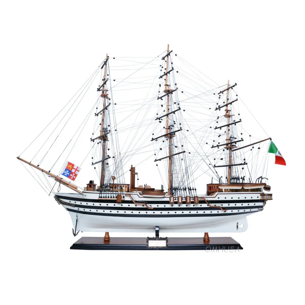 Old Modern Handicrafts - Amerigo VESPUCCI Ship Model - Museum Quality Fully Assembled Model Ship - 36.0L x 9.0W x 32.0H Inches