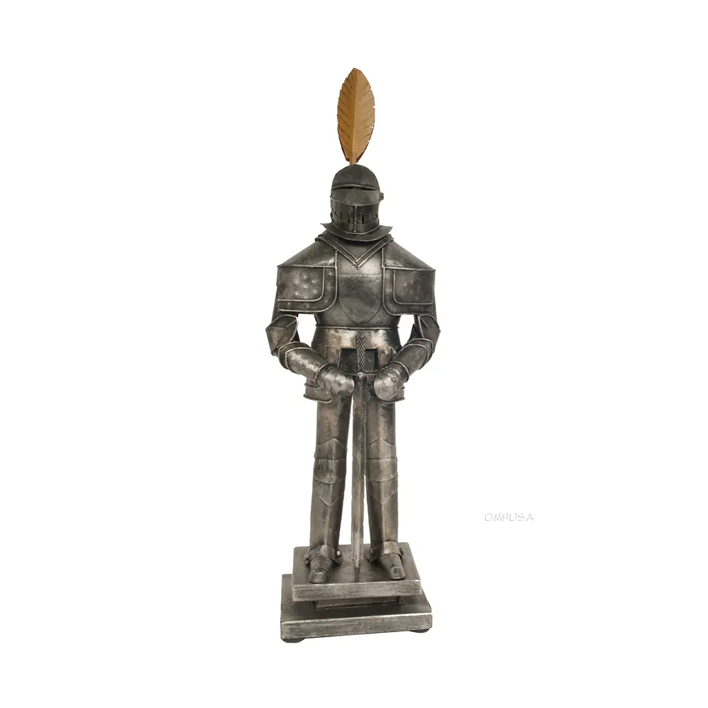 Old Modern Handicrafts - Ar004, Metal Decorative Handmade Medieval Armor Suit, 6.5 X 4.75 X 21 Inches - Multicolored