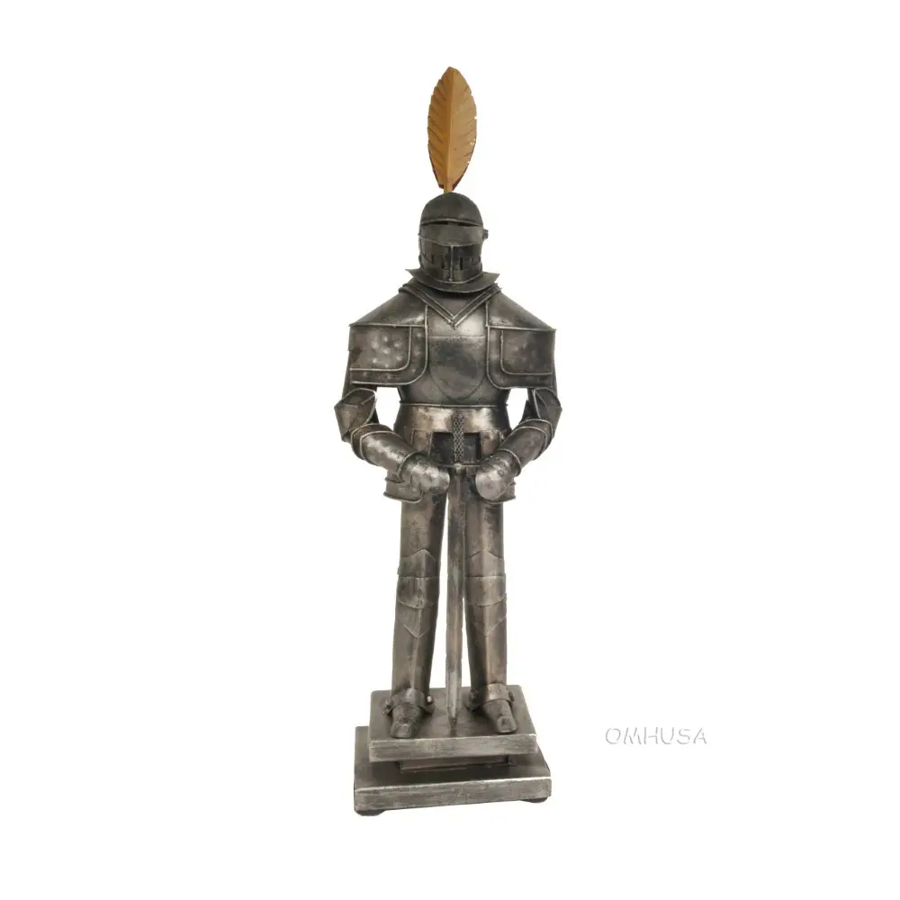 Old Modern Handicrafts - Ar005, Metal Decorative Handmade Medieval Armor Suit, 8 X 4.75 X 18 Inches - Multicolored