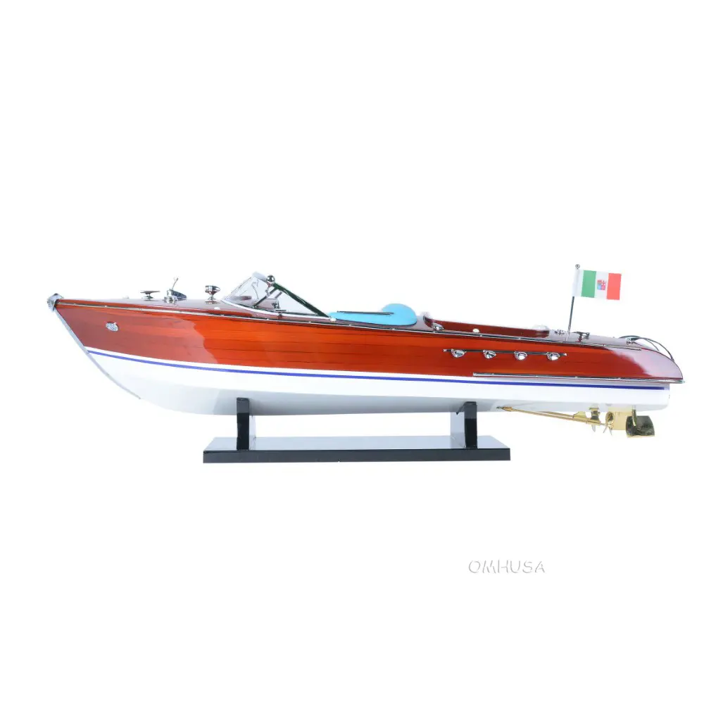 Old Modern Handicrafts - B086, Riva Aquarama Painted Medium, 26.5 x 8 x 9 Inches - Multicolored