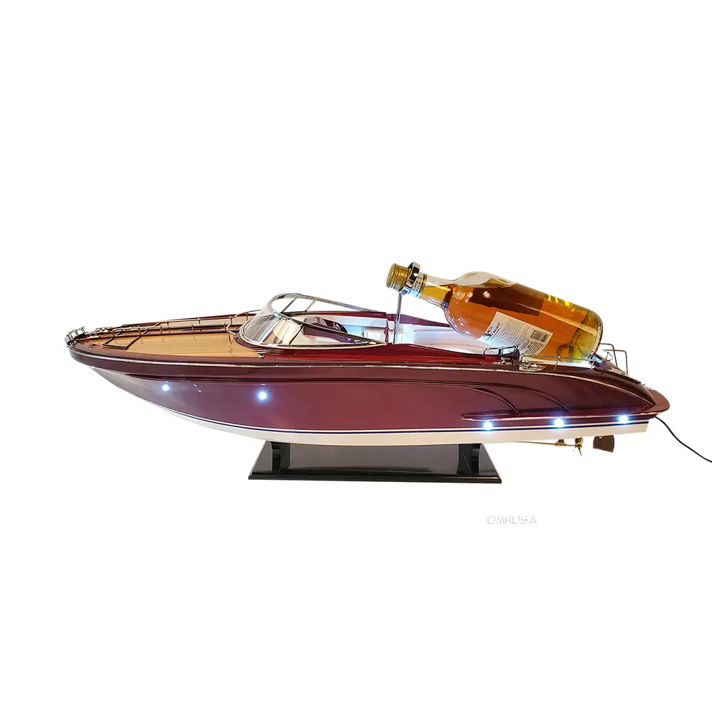 Old Modern Handicrafts - B103, Riva Rivarama Wine Holder With Led Lights, 37 x 10.5 x 11 Inches - Multicolored