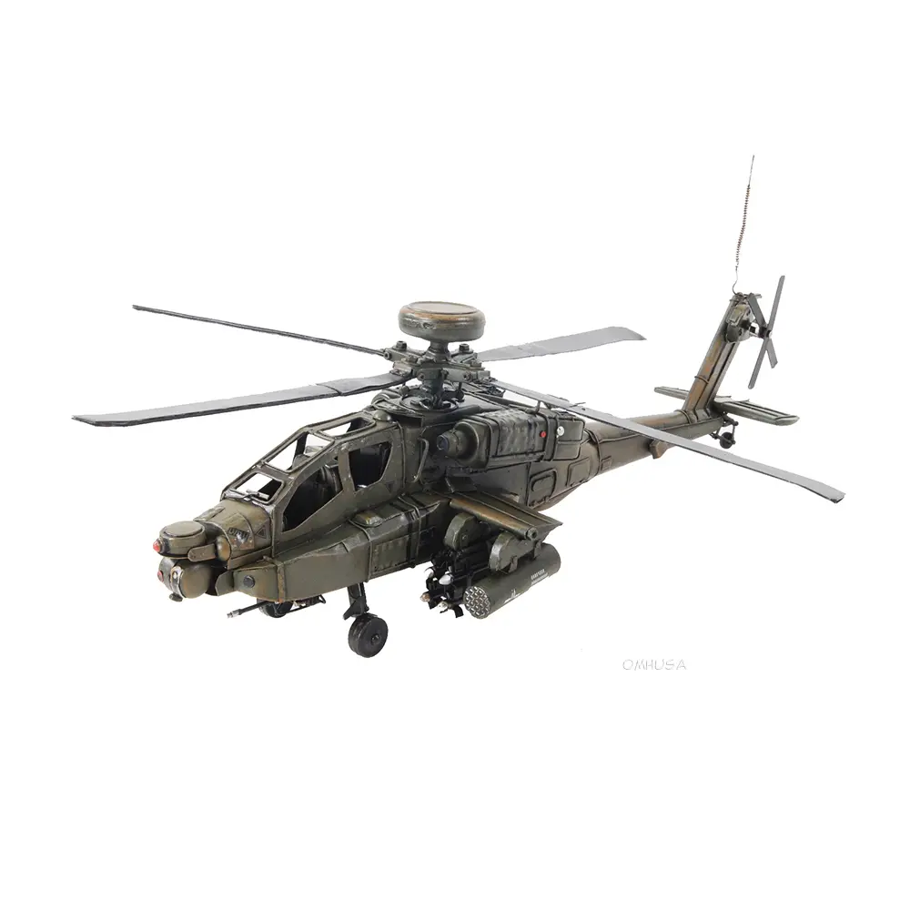 Old Modern Handicrafts - Boeing AH-64 Apache Helicopter Model - 1:39 Scale Model