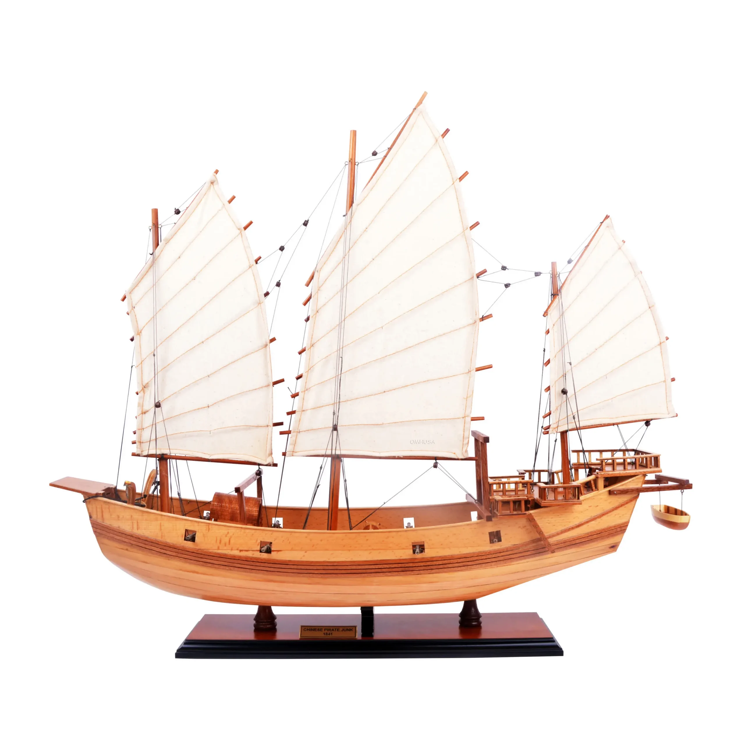 Old Modern Handicrafts - Chinese Junk Ship Model Fully Assembled Museum Quality Model Ships - 27L x 7W x 22.5H Inches