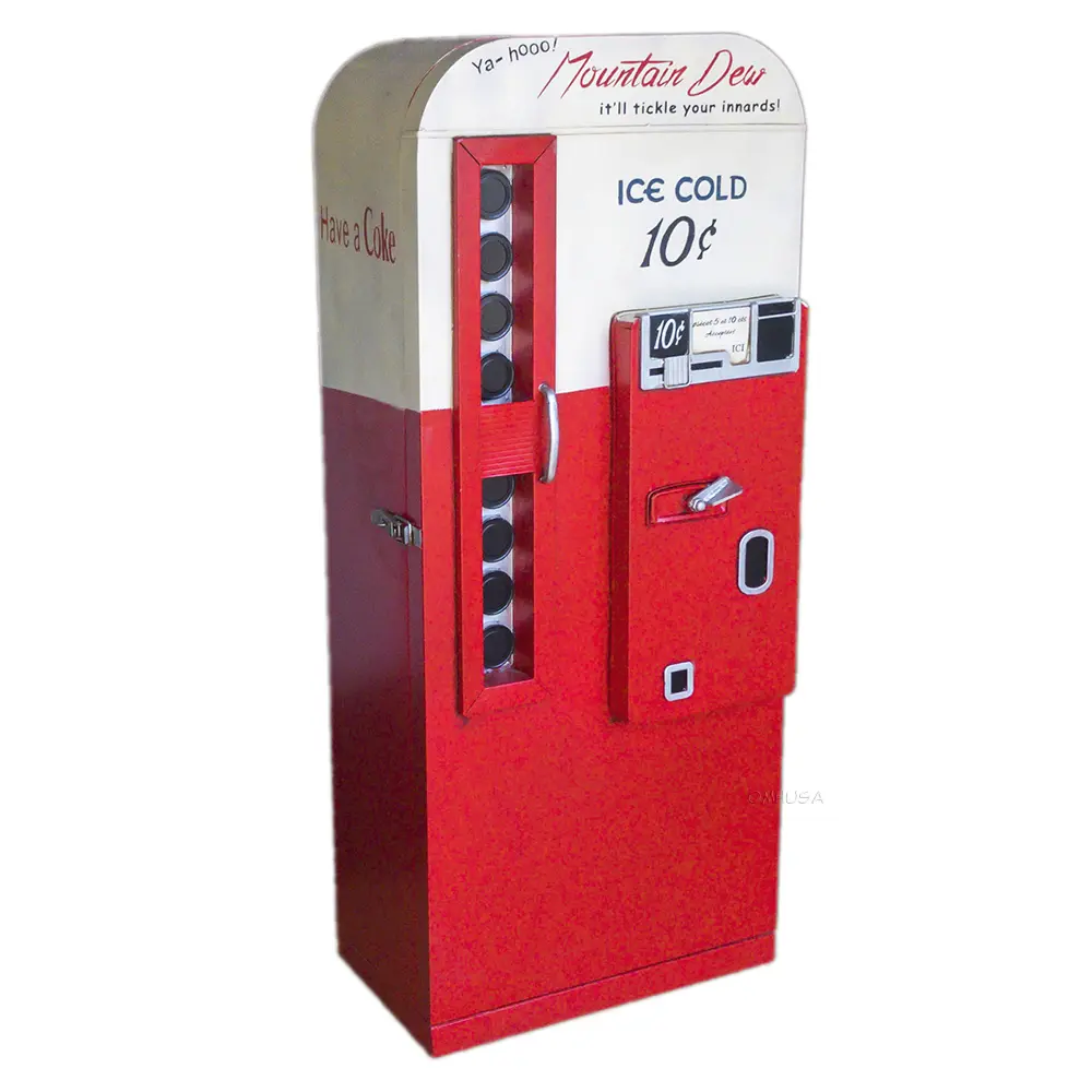 Old Modern Handicrafts - Coca-Cola Storage Vending Machine Model Display - 14" L x 24.5" W x 57.25" H Inches