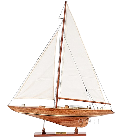 Old Modern Handicrafts - Columbia Yacht Model - 39L x 7W x 46.5H Inches