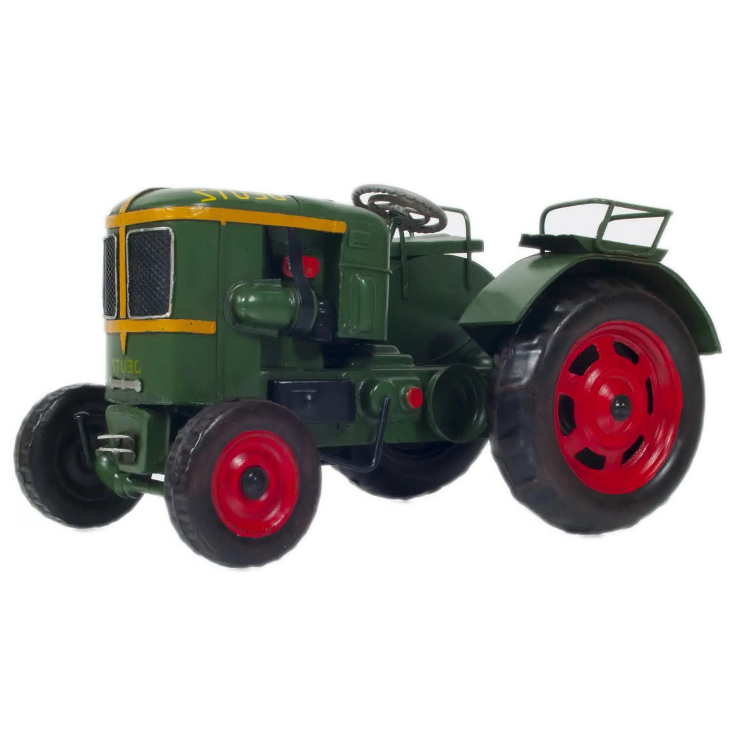 Old Modern Handicrafts - Deutz F4L 514 Model Tractor Metal Handmade Model - A Perfect Scale Model - for Home & Office - 10" L x 7" W x 6" H