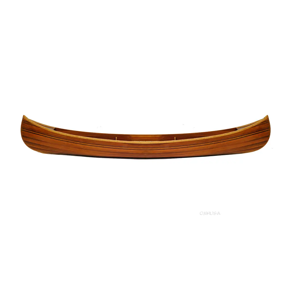 Old Modern Handicrafts - Display Half Canoe for Wall 9 ft Long Wall Display - with Glossy Surface and Rich Wood Tones - 107L x 12.4W x 15.4H Inches