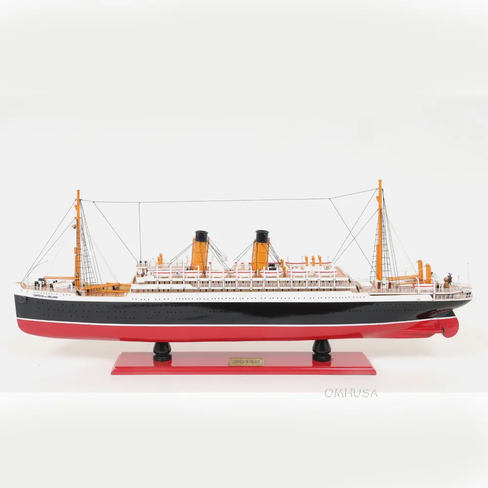 Old Modern Handicrafts - Empress of Ireland Cruise Model Ship Fully Assembled Ship Model - Made from Premium Quality Wood - 32.5L x 4.5W x 13.3H Inches