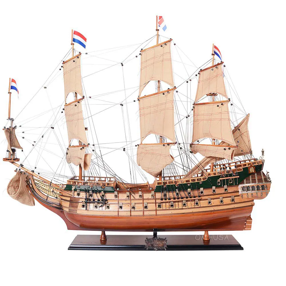 Old Modern Handicrafts - Friesland Tall Ship Model Fully Assembled Model Ship Museum Quality -  37.0L x 11.0W x 35.0H Inches