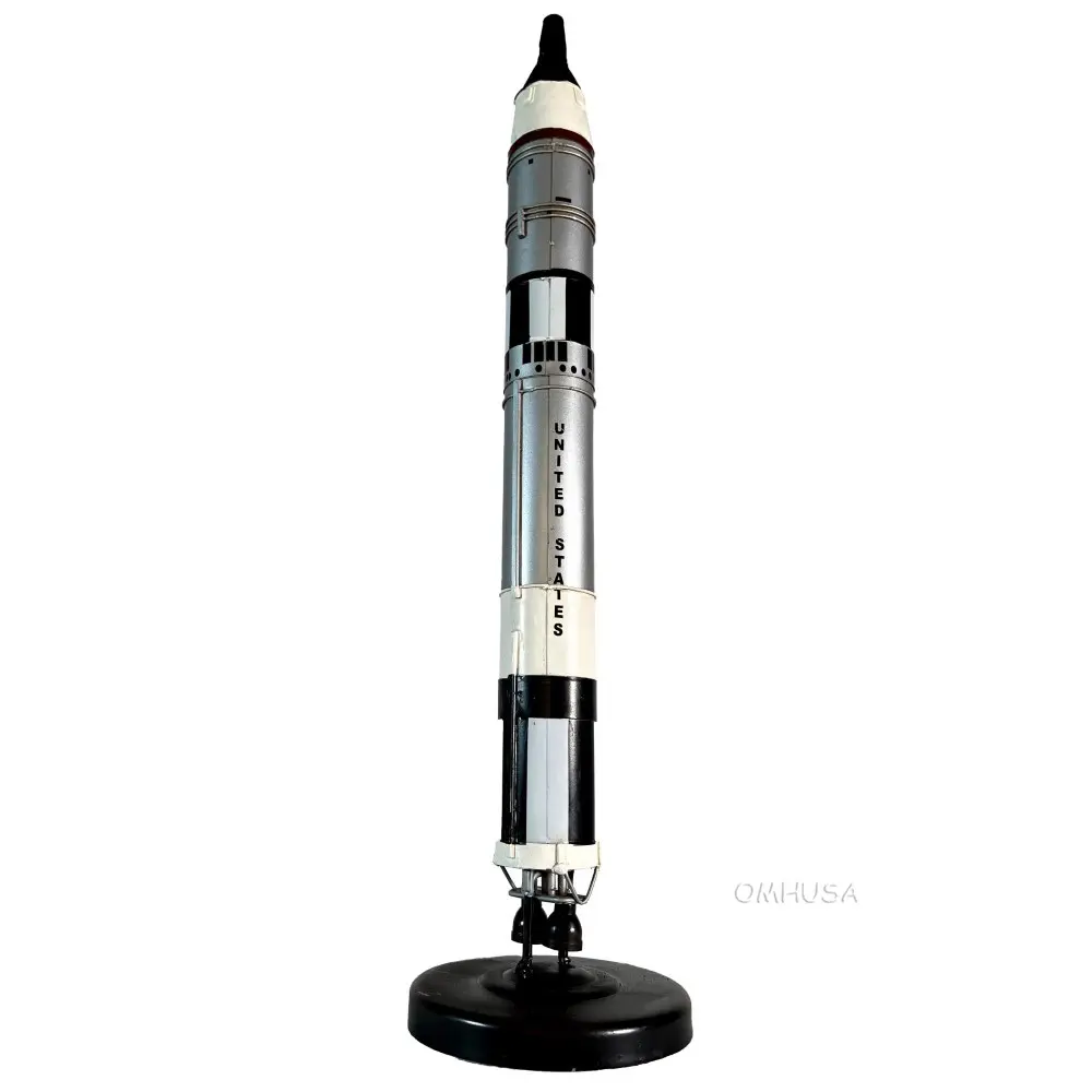Old Modern Handicrafts - Gemini Titan Rocket Display Model - Miniature Roacket Made from Premium Material - 2L x 2W x 20H Inches