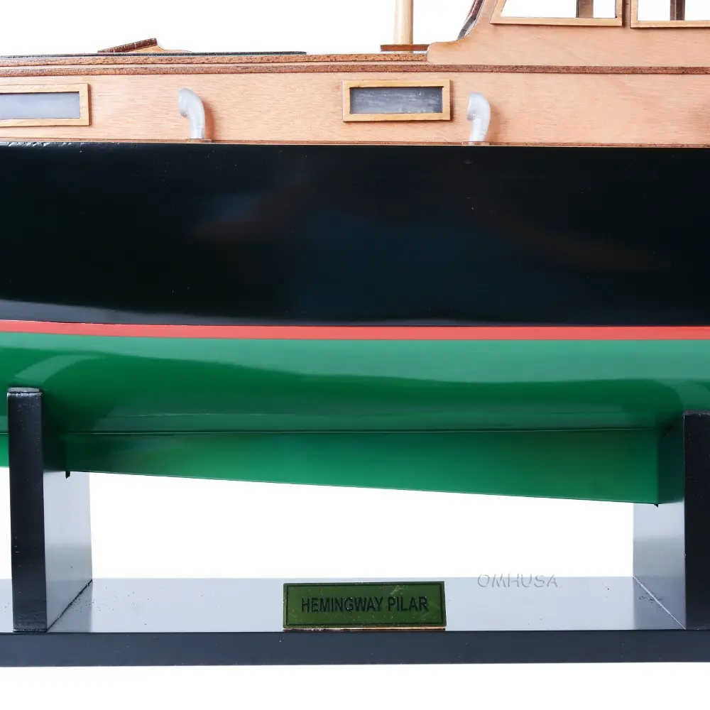 old-modern-handicrafts-hemingway-pilar-boat-wooden-model-27-5l-x-7-5w-x-15-0h-inches-2