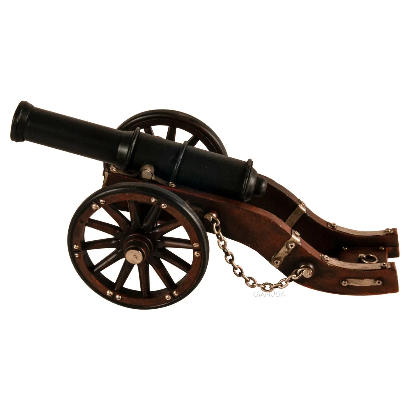 Old Modern Handicrafts - Ar023, Louis Xiv Cannon Model, 11 X 5.5 X 3 Inches - Multicolored
