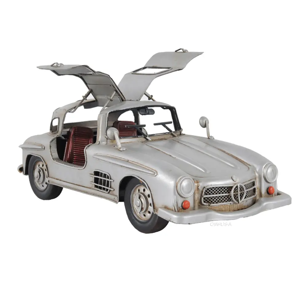 Old Modern Handicrafts - Aj083, Mercedes Benz 300L Gullwing Silver Model, 13 X 6.5 X 6 Inches - Multicolored