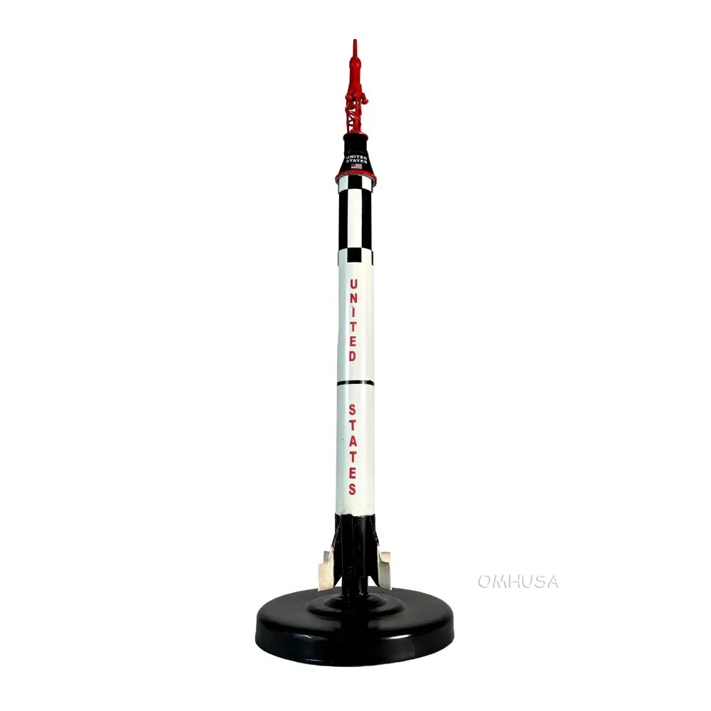 Old Modern Handicrafts - Aj126, Mercury Redstone Rocket Display Model, 21 X 7 X 13 Inches - Multicolored