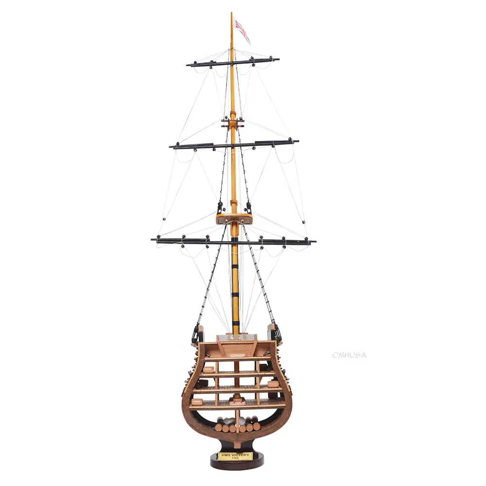 Old Modern Handicrafts - Q010, HMS Victory Cross Section, 12 x 12 x 12 Inches - Multicolored