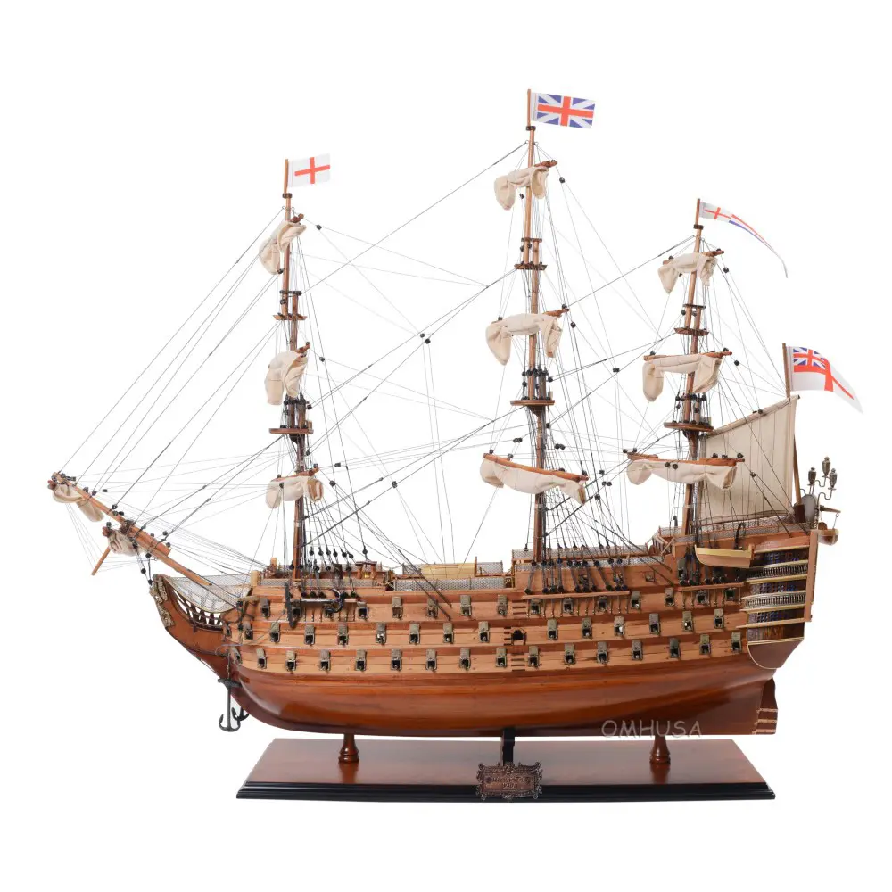 Old Modern Handicrafts - T034, HMS Victory Exclusive Edition, 37 x 12 x 36 Inches - Multicolored