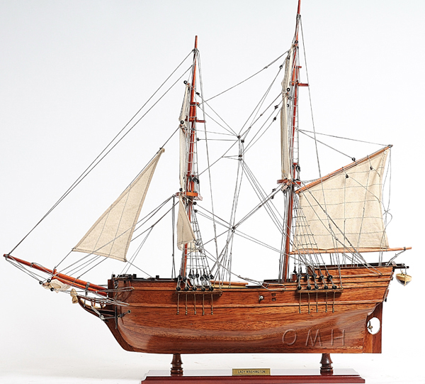 Old Modern Handicrafts - T133, Lady Washington Ship Model, 25 X 5.5 X 26 Inches - Multicolored