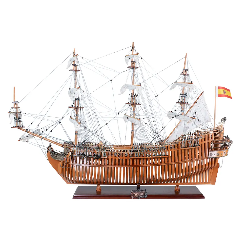 Old Modern Handicrafts - T307, San Felipe Open Hull, 37 x 12 x 29.5 Inches - Multicolored