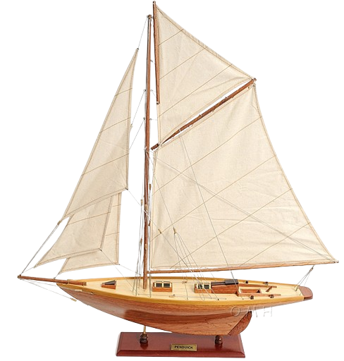 Old Modern Handicrafts - Y035, Pen Duick Ship Model, 28.5 X 5 X 31.5 Inches - Multicolored