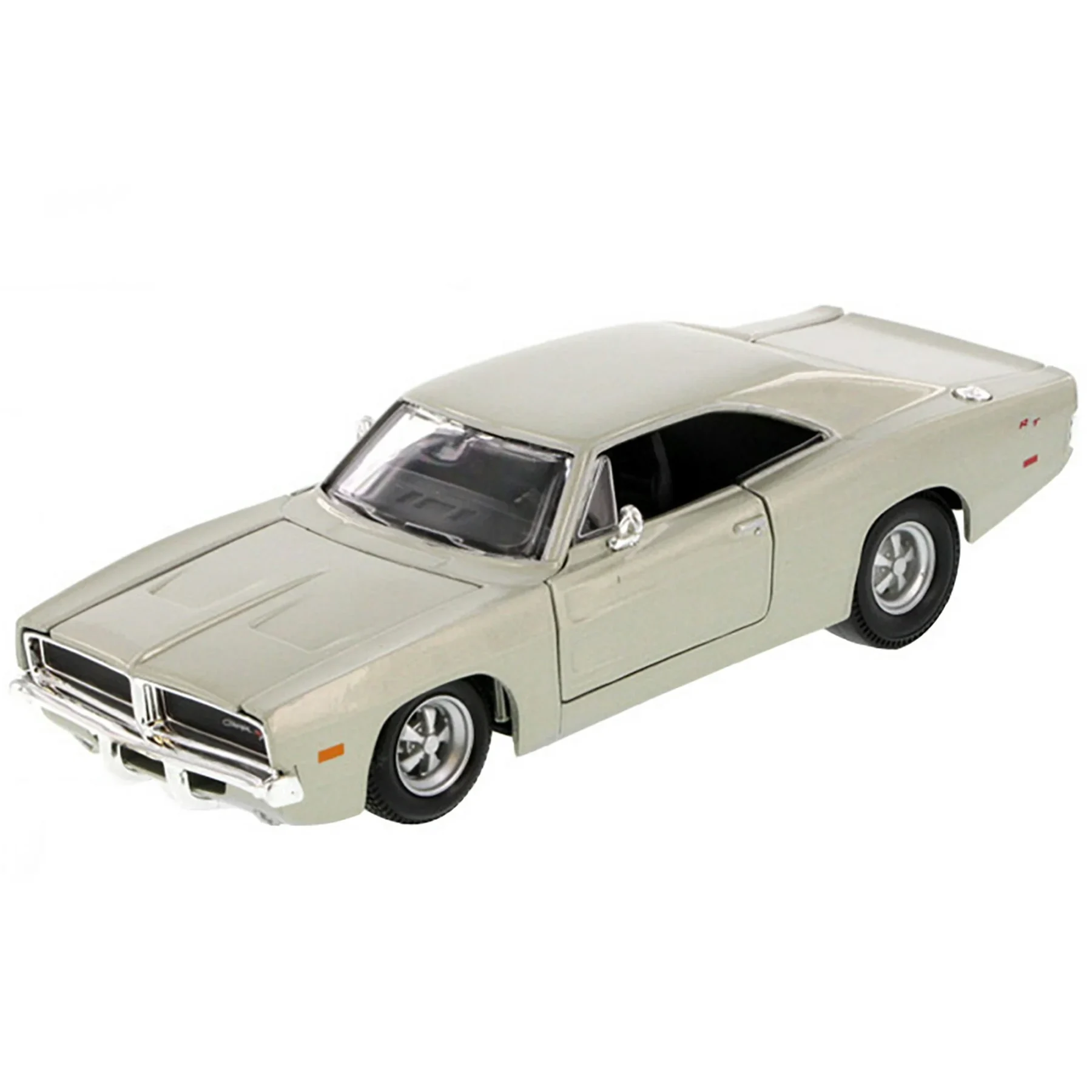 1969 Dodge Charger R/T Hemi Silver 1/25 Diecast Car Model by Maisto