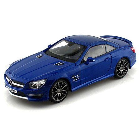 2012 Mercedes SL 63 AMG Blue 1/18 Diecast Car Model by Maisto