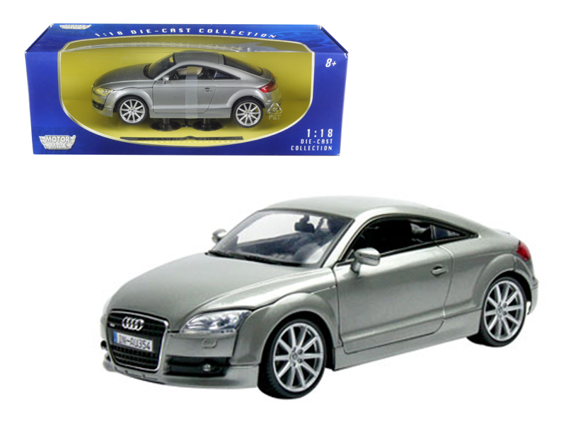 Motormax - 2007 Audi TT Coupe Grey 1/18 Diecast Car Model