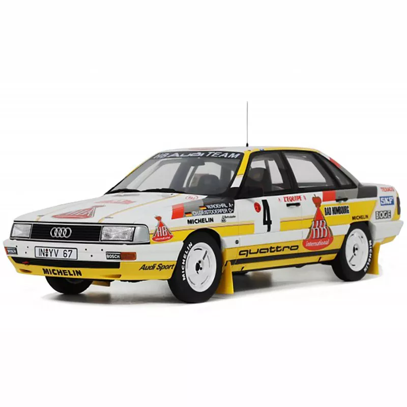 Audi 200 Quattro #4 Walter Rohrl - Christian Geistdorfer "Rallye Automobile Monte Carlo" (1987) Limited Edition to 3000 pieces Worldwide 1/18 Model Car by Otto Mobile