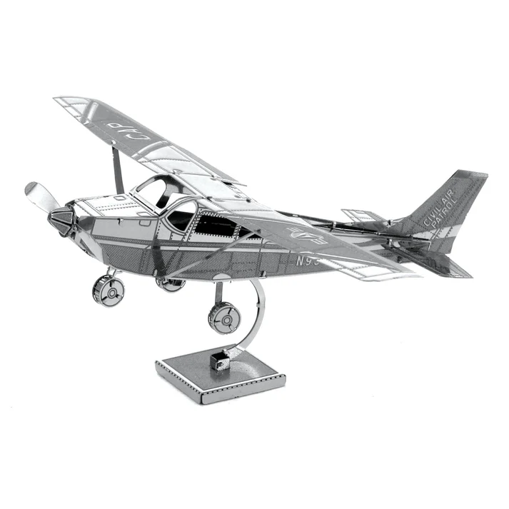 Model Kit Cessna 172 Skyhawk Aircraft (Moderate Difficulty) Steel Model by Metal Earth