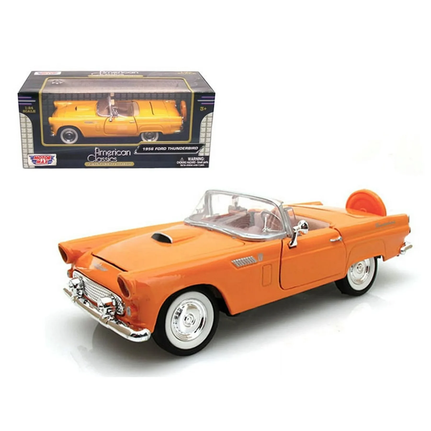 Motormax - 1964 1/2 Ford Mustang Convertible Light Blue 1/24 Diecast Model Car