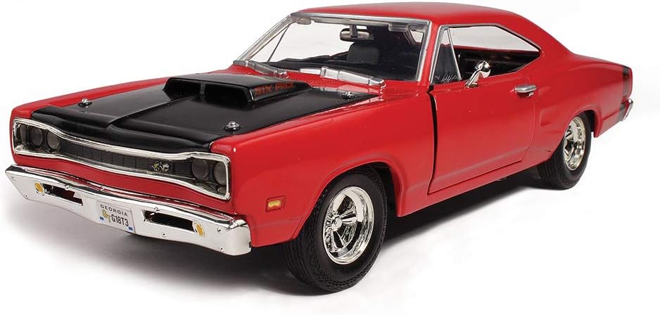 Motormax - 1969 Dodge Coronet Super Bee Red 1/24 Diecast Model Car