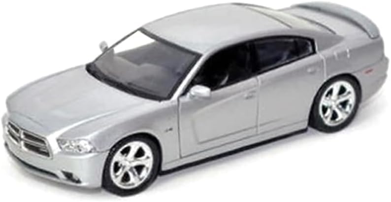 Motormax - 2011 Dodge Charger R/T Hemi Silver 1/24 Diecast Model Car