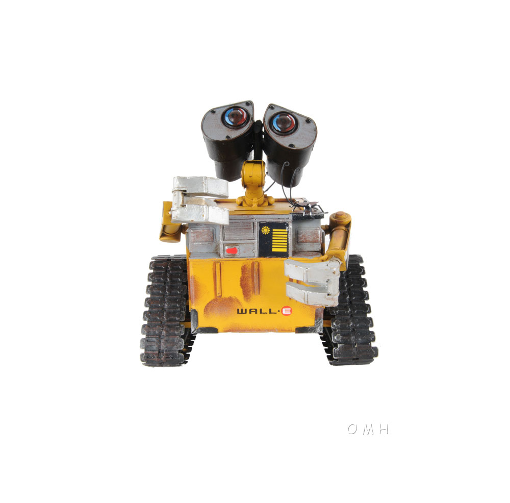 Old Modern Handicrafts - Aj077, Wall-E Metal Robot Display-Only Model, 8 X 6 X 9 Inches - Multicolored
