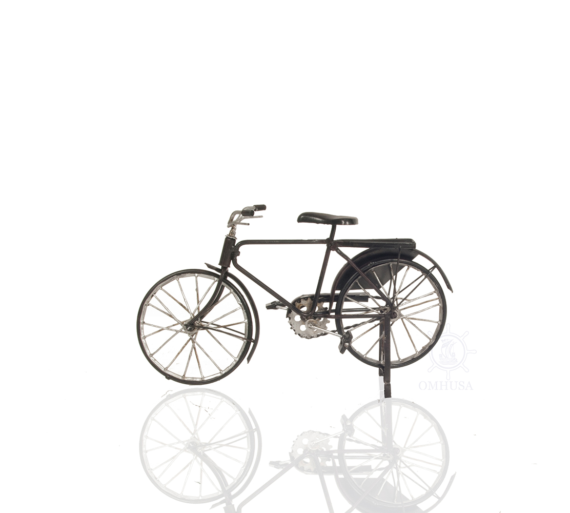 Old Modern Handicrafts - Aj099, Vintage Safety Black Bicycle Metal Handmade, 8 X 3 X 5 Inches - Multicolored