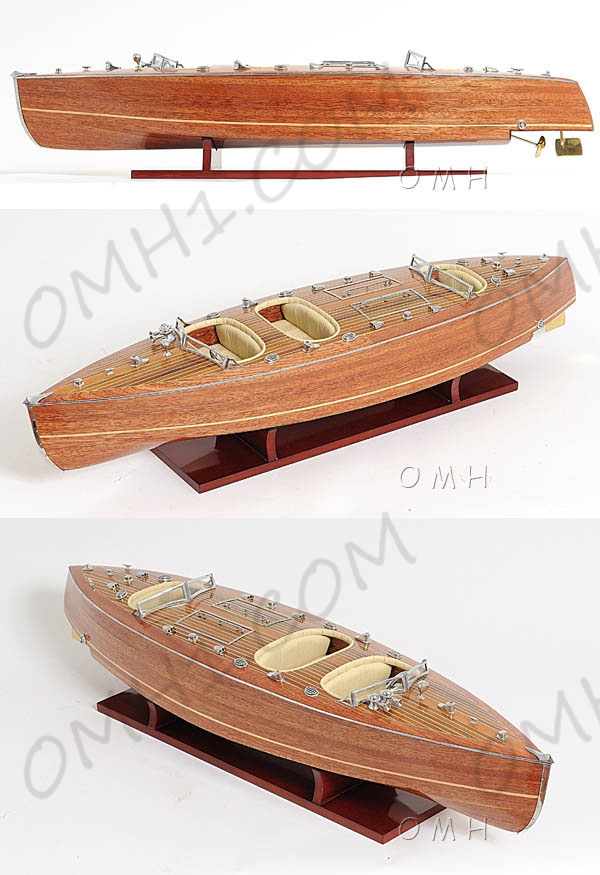 Old Modern Handicrafts - B041, Typhoon Speedboat Model, 33 X 8 X 8 Inches - Multicolored
