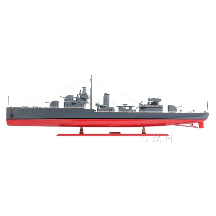 Old Modern Handicrafts - B053, Uss Sims Ship Model, 44 x 4.8 x 13.3 Inches - Multicolored MADE TO ORDER