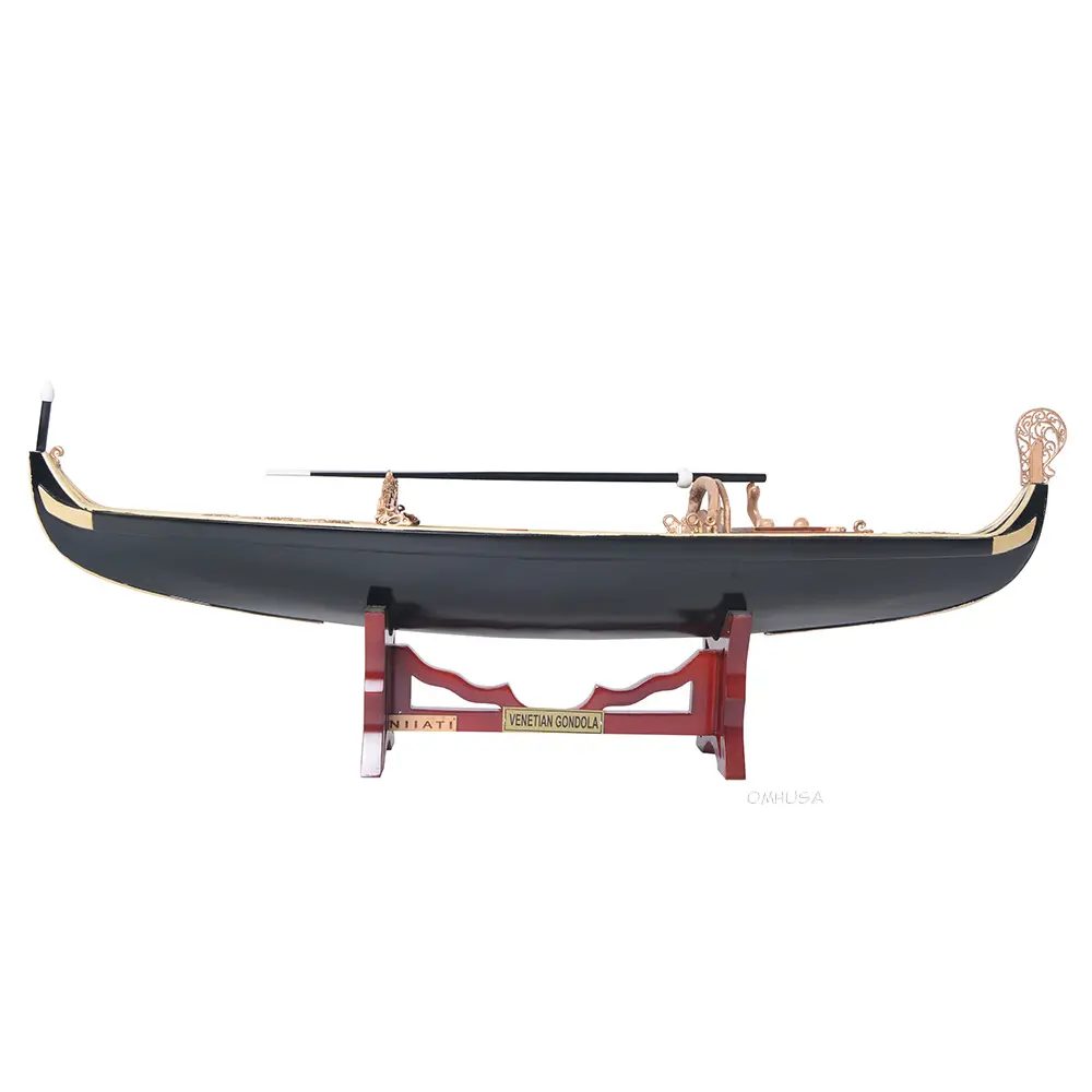 Old Modern Handicrafts - B083, Venetian Gondola, 23 x 6 x 8 Inches - Multicolored