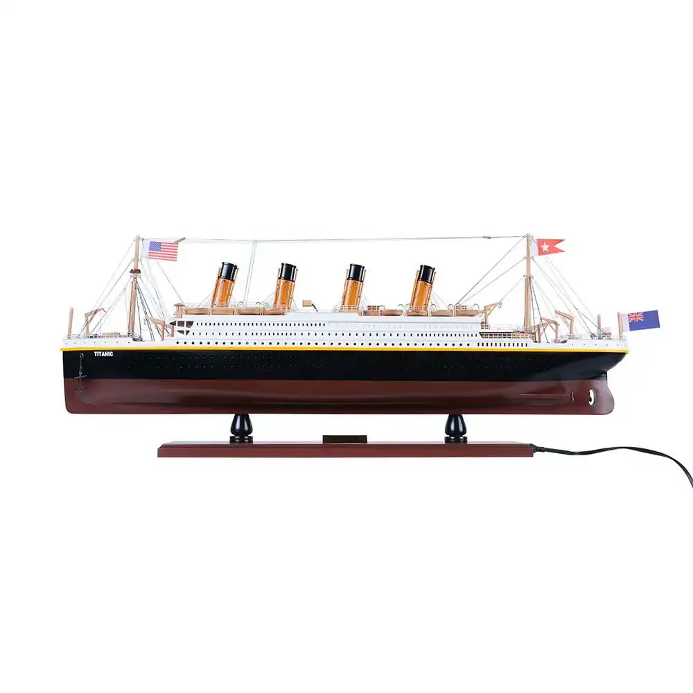 Old Modern Handicrafts - C057, Titanic With Lights, 32 X 4 X 13 Inches - Multicolored