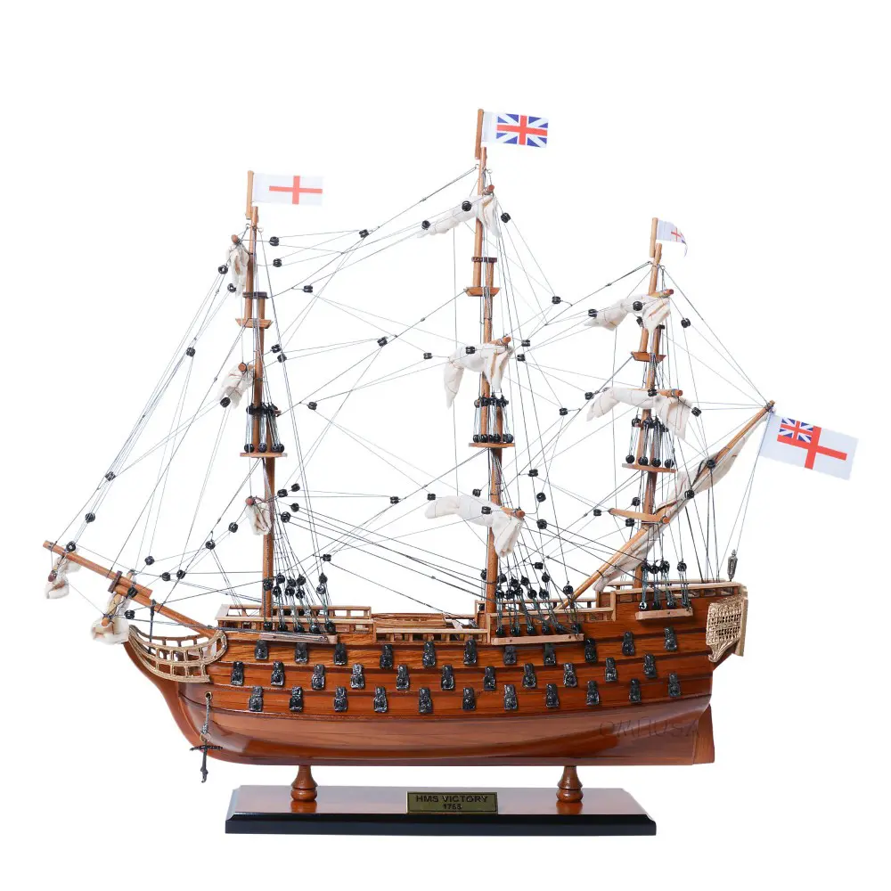 Old Modern Handicrafts - T175, Victory Small Tall Ship Model, 19.5 x 7 x 18 Inches - Multicolored